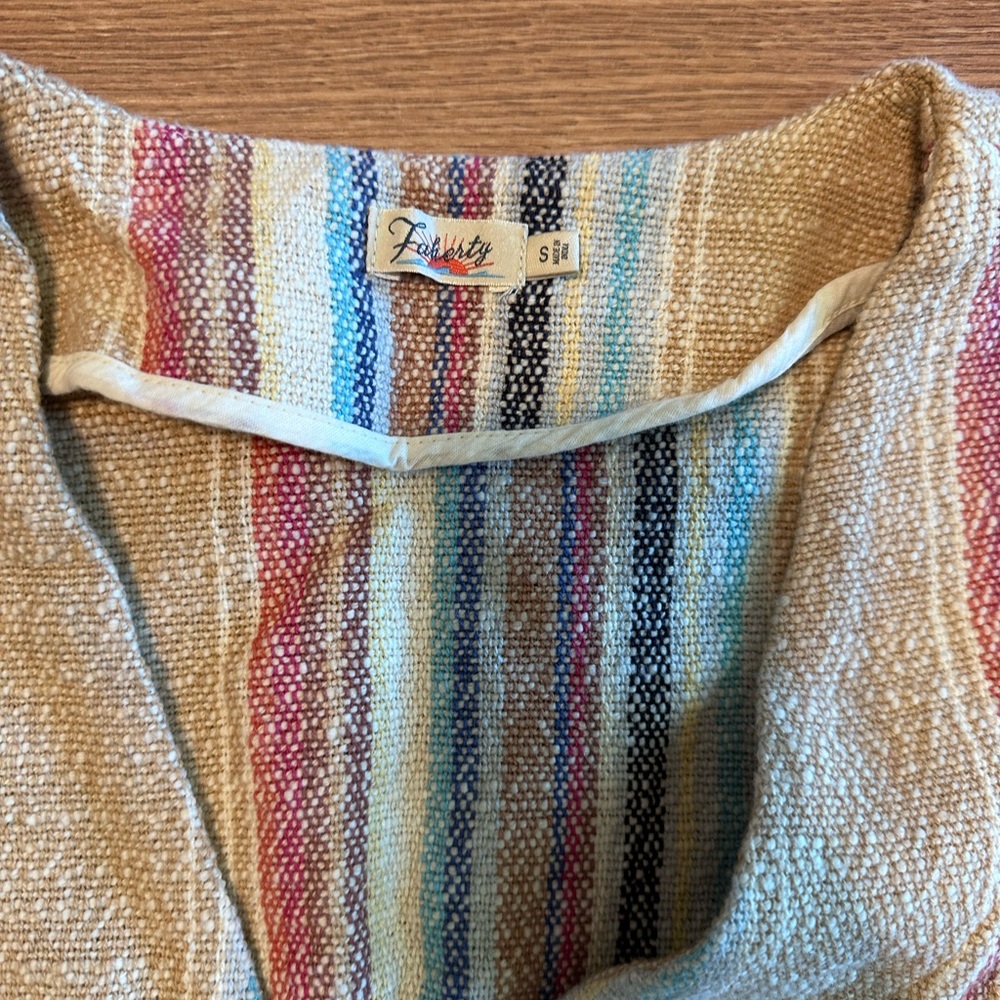 Faherty Striped Short/Jacket Set - Picture 4 of 5